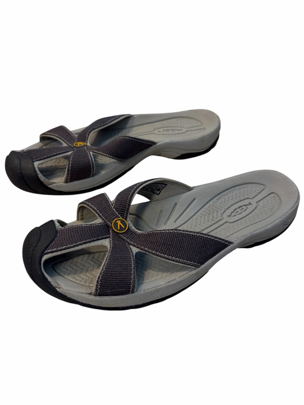 Keen Bali Women Size 9 Gray Black Closed Toe Sport Slide Sandals Hiking Travel
